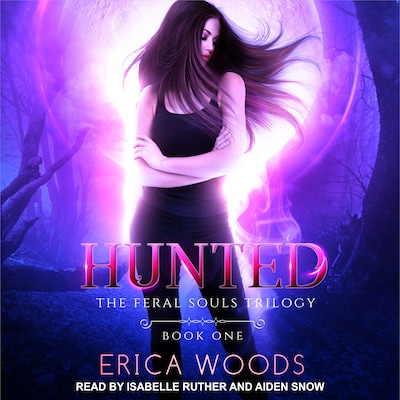 Hunted – omslag til lydbogen af Erica Woods