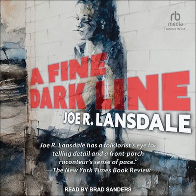A Fine Dark Line – omslag til lydbogen af Joe R. Lansdale