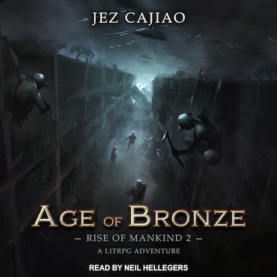 Age of Bronze – omslag til lydbogen af Jez Cajiao