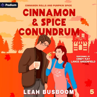 Cinnamon and Spice Conundrum – omslag til lydbogen af Leah Busboom
