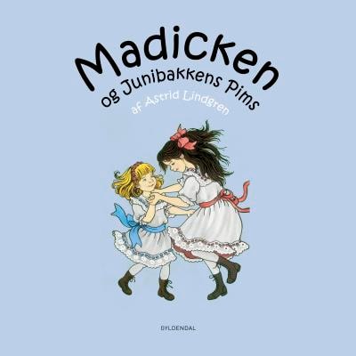 Madicken og Junibakkens Pims – omslag til lydbogen af Astrid Lindgren