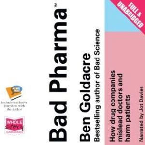 Bad Pharma – okładka audiobooka, autor Ben Goldacre