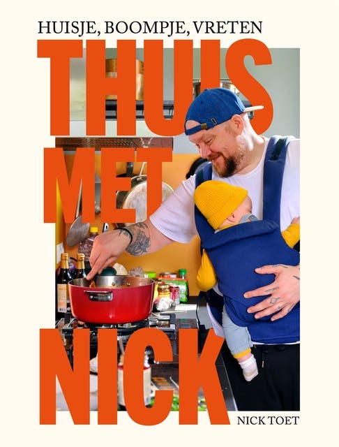 Thuis met Nick – omslag van het luisterboek van Nick Toet