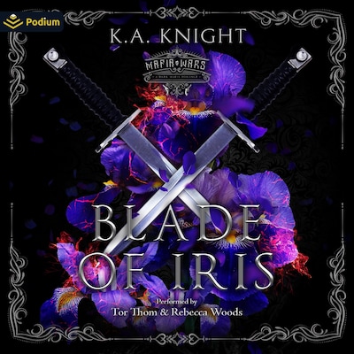 Blade of Iris – omslag til lydbogen af K.A. Knight