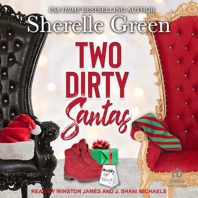Two Dirty Santas – omslag til lydbogen af Sherelle Green