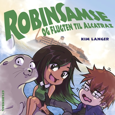 RobinSamse 3 - RobinSamse og flugten til Alcatraz – omslag til lydbogen af Kim Langer
