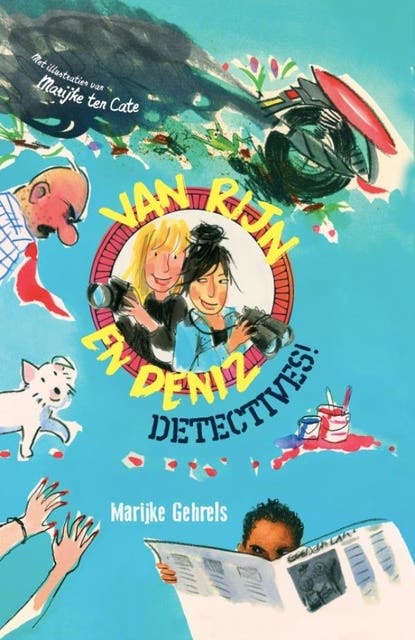 Van Rijn en Deniz: detectives – omslag van het luisterboek van Marijke Gehrels
