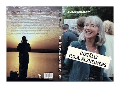 Inställt p.g.a Alzheimers – omslag till ljudboken av Peter Miretoft