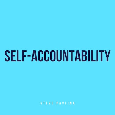 Self-Accountability – omslag til lydbogen af Steve Pavlina