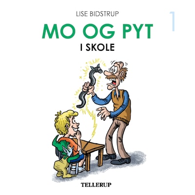 Mo og Pyt #1: Mo og Pyt i skole – omslag til lydbogen af Lise Bidstrup