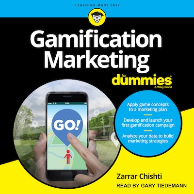 Gamification Marketing For Dummies – omslag til lydbogen af Zarrar Chishti