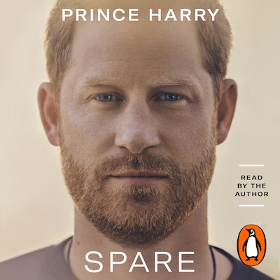 Spare – omslag till ljudboken av Prince Harry The Duke of Sussex
