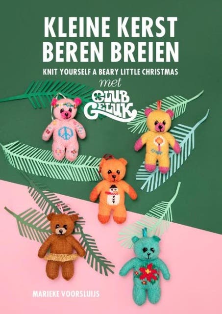 Kleine kerstberen breien met club geluk: Knit yourself a very beary Christmas – omslag van het luisterboek van Marieke Voorsluijs