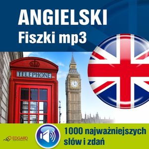 Angielski Fiszki mp3 1000 najważniejszych słów i zdań – okładka audiobooka, autor zespół autorów