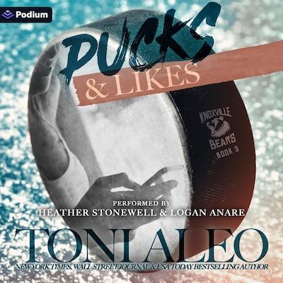 Pucks and Likes – omslag til lydbogen af Toni Aleo