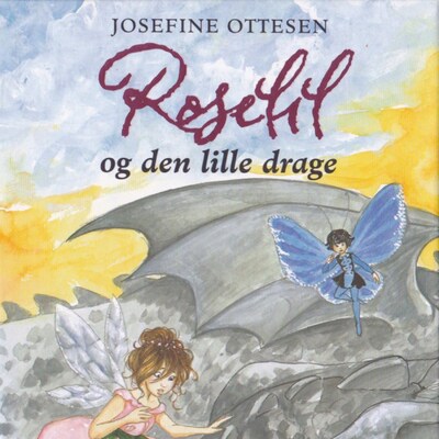 Roselil og den lille drage – omslag til lydbogen af Josefine Ottesen