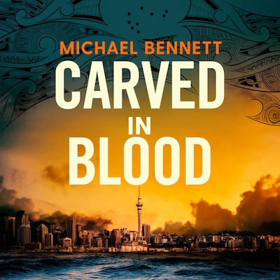 Carved in Blood – omslag van het luisterboek van Michael Bennett