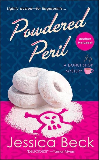 Powdered Peril – omslag til lydbogen af Jessica Beck