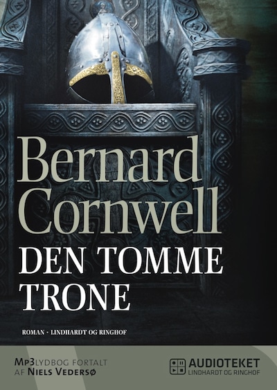Den tomme trone – omslag til lydbogen af Bernard Cornwell