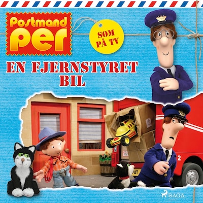 Postmand Per - En fjernstyret bil – omslag til lydbogen af John A. Cunliffe