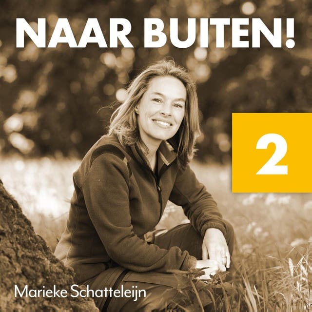Naar buiten! Bevers in Midden-Limburg 2: Over hoe het zoeken naar sporen je aandacht vergroot, en wat bevers ons leren over bouwen met de natuur – omslag van het luisterboek van Marieke Schatteleijn