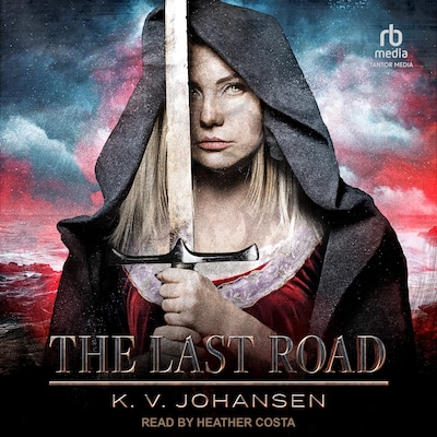 The Last Road – omslag til lydbogen af K.V. Johansen