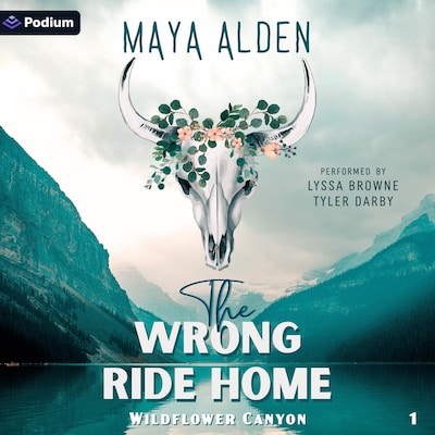 The Wrong Ride Home – omslag til lydbogen af Maya Alden