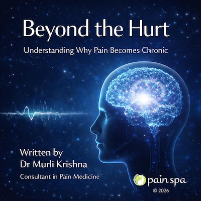 Beyond the Hurt – omslag til lydbogen af Dr Murli Krishna
