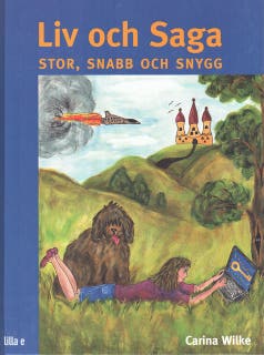 Liv och Saga – omslag till ljudboken av Carina Wilke