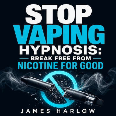 Stop Vaping Hypnosis: Break Free from Nicotine for Good – omslag van het luisterboek van James Harlow