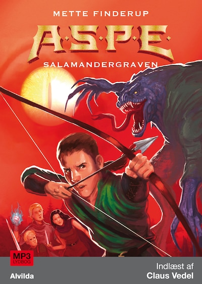 A.S.P.E. 4: Salamandergraven – omslag til lydbogen af Mette Finderup