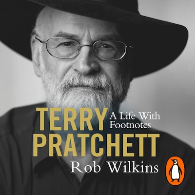 Terry Pratchett: A Life With Footnotes – omslag til lydbogen af Rob Wilkins