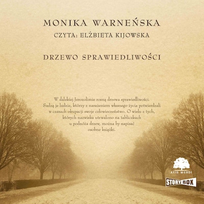 Drzewo sprawiedliwości – okładka audiobooka, autor Monika Warneńska