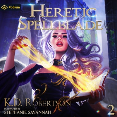 Heretic Spellblade 2 – omslag til lydbogen af K.D. Robertson