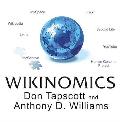 Wikinomics – omslag til lydbogen af Don Tapscott, Anthony D. Williams