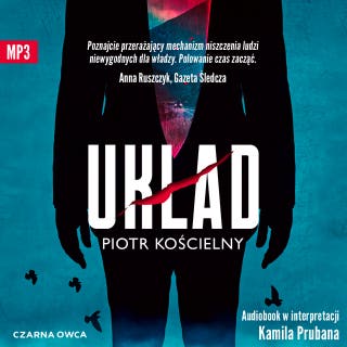 Układ – okładka audiobooka, autor Piotr Kościelny