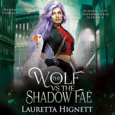 The Wolf Vs The Shadow Fae – omslag til lydbogen af Lauretta Hignett