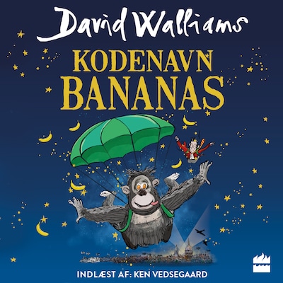 Kodenavn Bananas – omslag til lydbogen af David Walliams