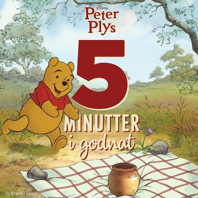 Fem minutter i godnat - Peter Plys – omslag til lydbogen af Disney