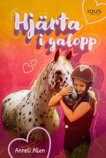 Hjärta i galopp – omslag till ljudboken av Anneli Allen