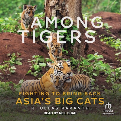 Among Tigers – omslag til lydbogen af K. Ullas Karanth