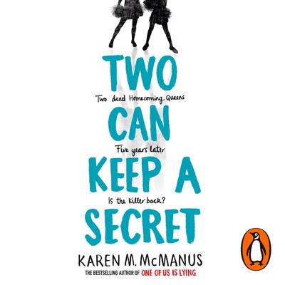 Two Can Keep a Secret – omslag til lydbogen af Karen M. McManus