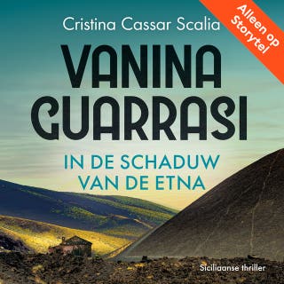 In de schaduw van de Etna – omslag van het luisterboek van Cristina Cassar Scalia