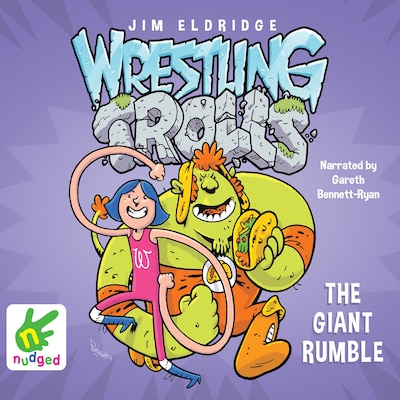 The Giant Rumble: Wrestling Trolls: Match Three – omslag til lydbogen af Jim Eldridge