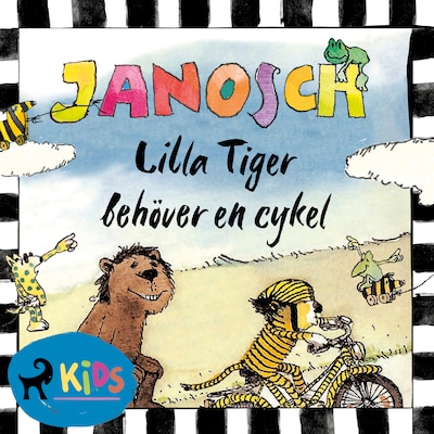Lilla Tiger behöver en cykel – omslag till ljudboken av Janosch