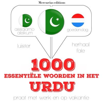 1000 essentiële woorden in het Urdu – omslag van het luisterboek van JM Gardner