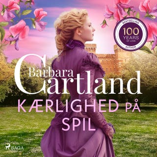 Kærlighed på spil – omslag til lydbogen af Barbara Cartland