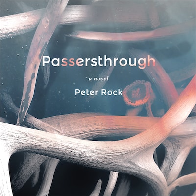 Passersthrough – omslag til lydbogen af Peter Rock