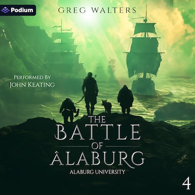 The Battle of Alaburg – omslag til lydbogen af Greg Walters
