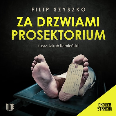 Za drzwiami prosektorium – okładka audiobooka, autor Filip Szyszko